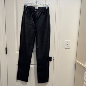 Aritzia Wilfred Black Women's Leather Pants